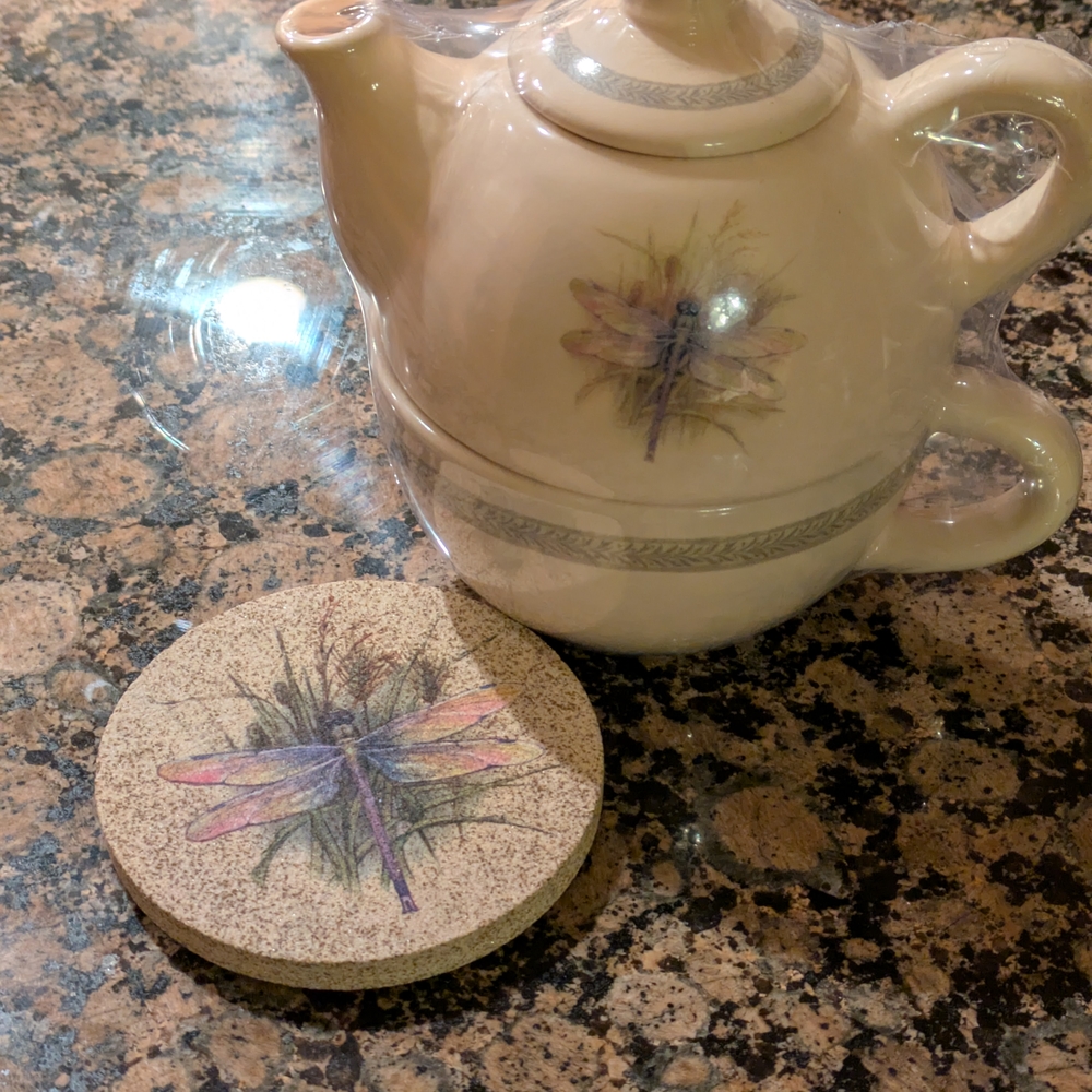 "Unique Single Serving" Dragonfly Tea Pot